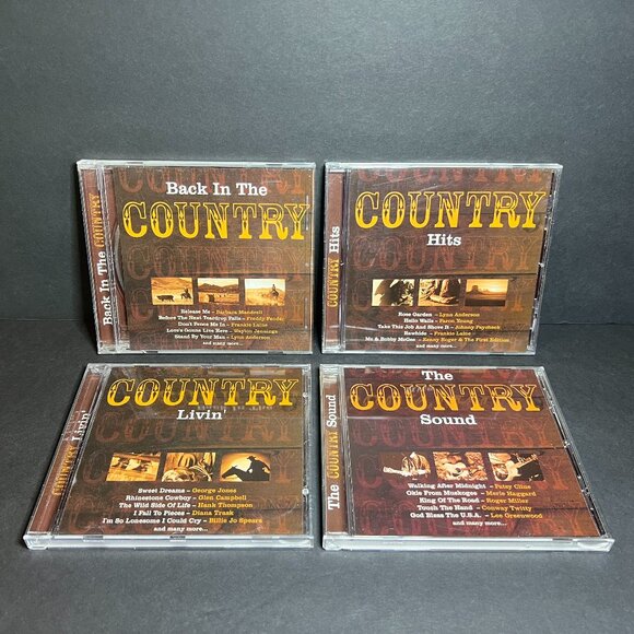 Lot of 4 Back in the Country, Hits, Livin, and Sound 2002 CD Country Compilation - Picture 1 of 7
